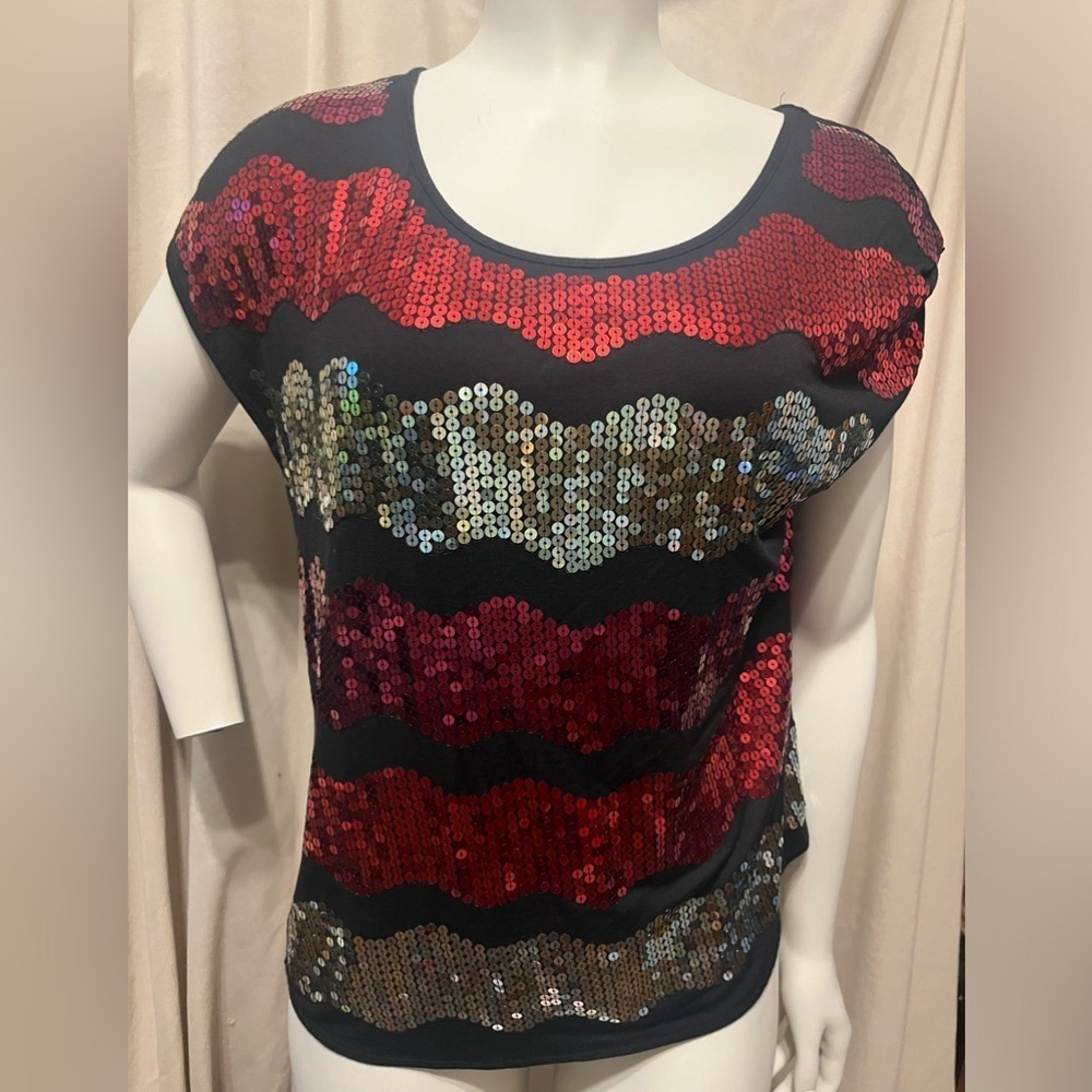 Madison Sequin Top NWT S